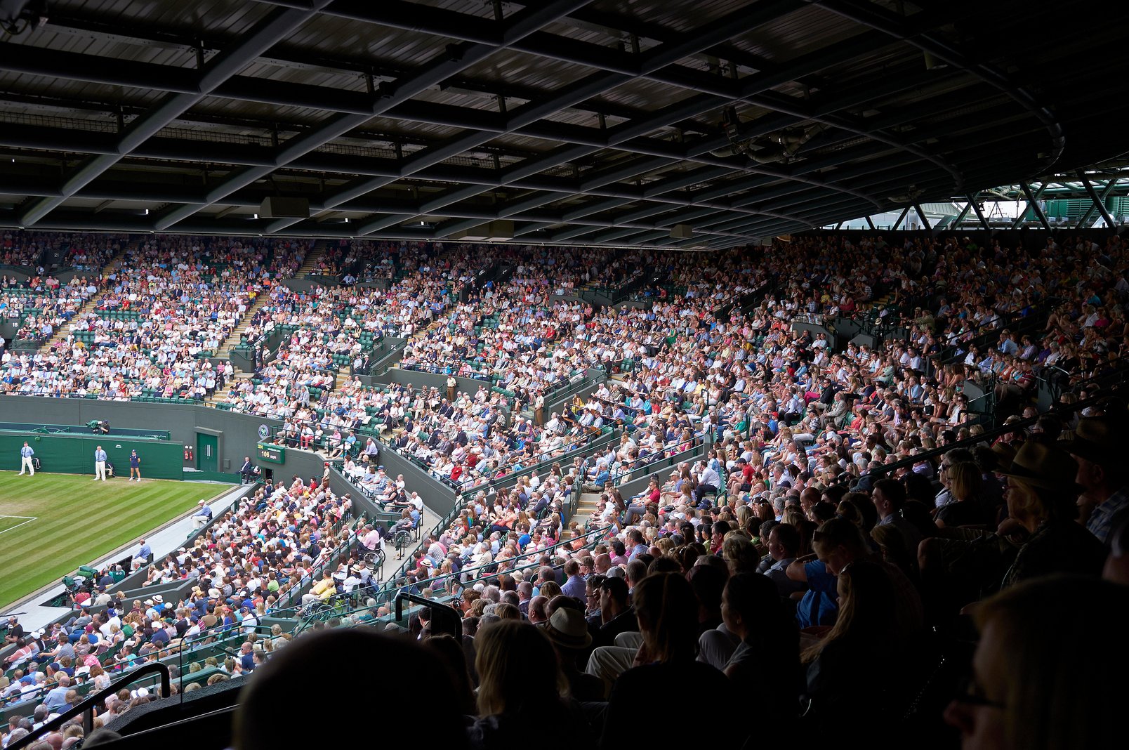 View from the Debenture seats at Wimbledon